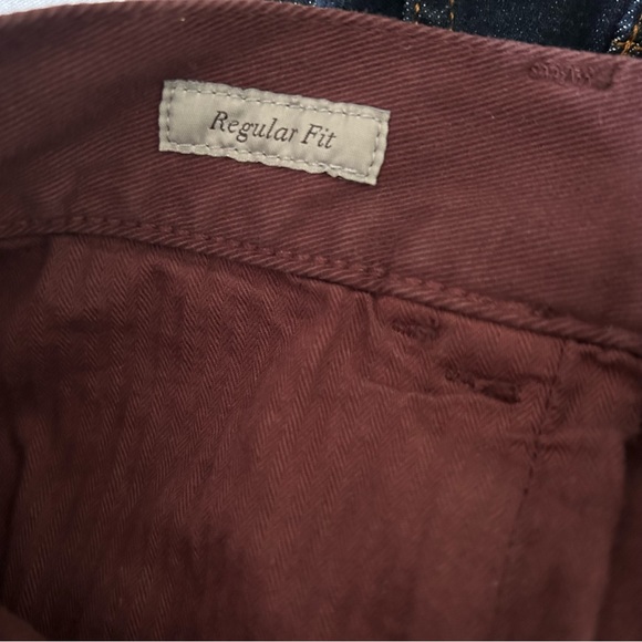 NWT Men’s Canali Slim Fit Stretch Jeans Burgundy - Picture 6 of 7